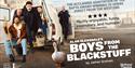 Boys from The Blackstuff graphic, men in the back of a van
