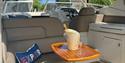 Riverside Cruises - on board view with a champagne bucket