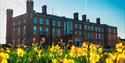 Cumberland Lodge with daffodils in the foreground
