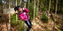 Girl on zip line at Go Ape Bracknell