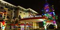 LEGOLAND Hotel Exterior at Night