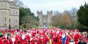 Alexander Devine Santa Dash | participants on the Long Walk