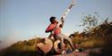 Gasper Nali - playing the babatoni outdoors