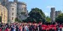 Guards marching into Henry VIII Gate copyright Windsor & Eton PhotoArt