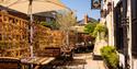 The Hind's Head outside dining terrace