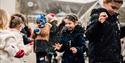 Howden Christmas Racing Weekend at Ascot | children having fun in the snow