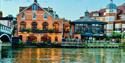 Côte Brasserie Windsor view across the River Thames