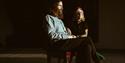 M G Boulter and Samantha Whates - sat in a darkened room on antique furniture