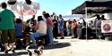 Maidenhead Craft Beer Festival - crowd in sun with dog