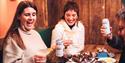 People enjoying food and drink at Other Space Arts