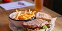 Sandwich and chips at Other Space Arts