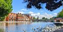 Swans on the River Thames at Windsor, image Windsor & Eton Photo Art