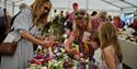 Royal Windsor Flower Show people in judging tent