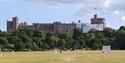 Windsor Cricket Club in Home Park with Windsor Castle in the background