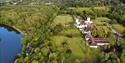 Aerial view of Danesfield House Hotel and Spa