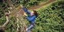 Go Ape Bracknell | person climbing ropes in the trees