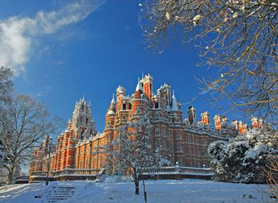 Royal Holloway in the snow