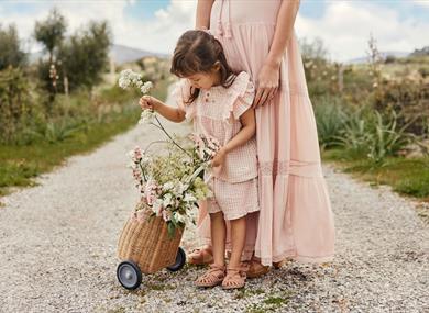 Woman and girl wearing Newbie clothing