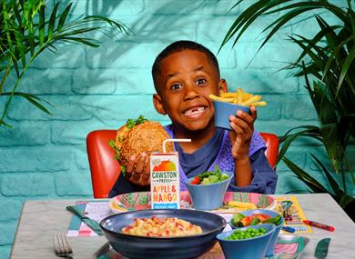 Child with food