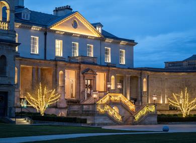 The Langley exterior with lights, image Ben Pipe