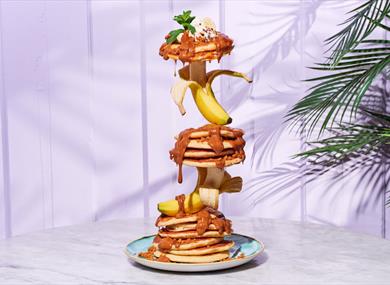 Stack of Bill's pancakes