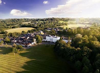 Aerial shot of Beaumont House