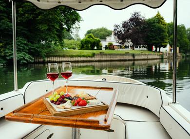 Food on board the boat Simia at Monkey Island Estate
