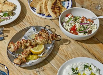 Filoxenia menu at the Real Greek