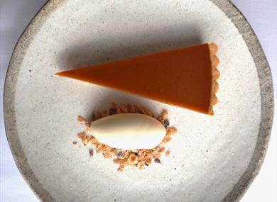 Dessert from Danesfield's winter lunch menu
