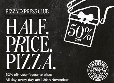 half price pizzas