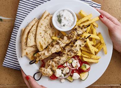 Lunch menu at The Real Greek