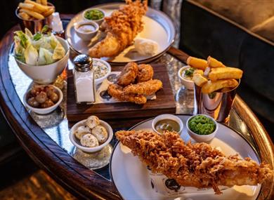 Chippy Tea Menu at The Hind's Head