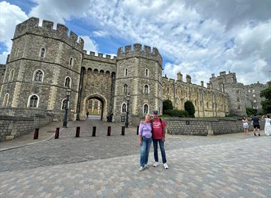 Walking Tours in Windsor | tour participants outside Henry VIII Gate, Windsor Castle