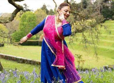 Alice Carfrae-Swar Sandhya - dancing in bluebells