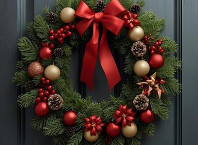 Christmas Wreath Making Workshop at Cumberland Lodge