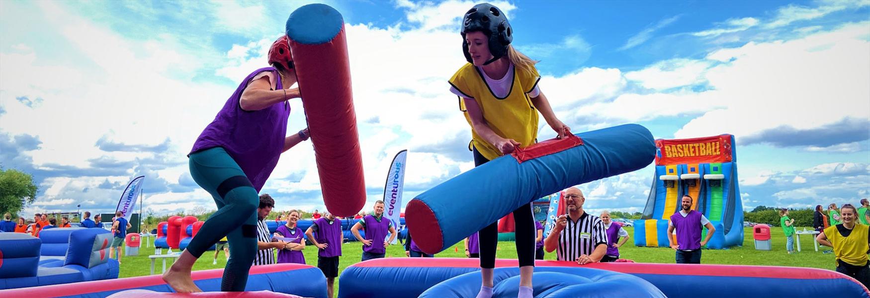 Inflatables at Royal Windsor Racecourse