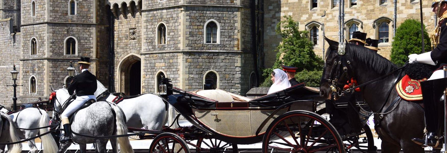 The Duke and Duchess of Sussex's carriage procession