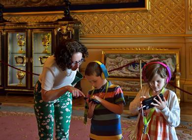 Family audio tour at Windsor Castle. Royal Collection Trust / © His Majesty King Charles III 2024.