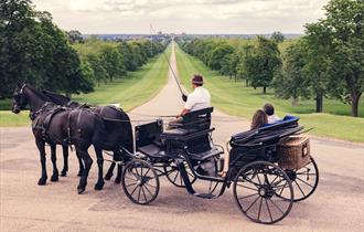 Windsor Carriages Crown Experience at top of The Long Walk