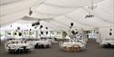 Ditton Manor prom marquee set up