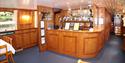 The Bar on board The Georgian, The Windsor & Maidenhead Boat Company on the River Thames