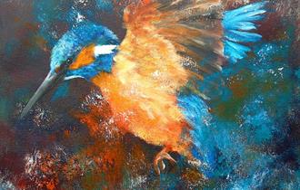 Paint a Lively Kingfisher