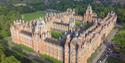 The Grade I listed Victorian Founder's Building at Royal Holloway