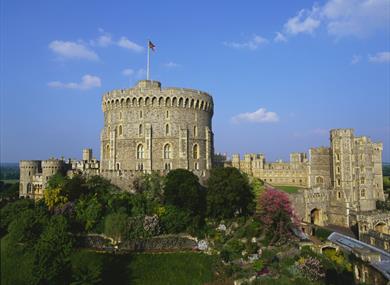 Windsor Castle's Round Tower (daytime) – photographer: John Freeman, Royal Collection Trust / © His Majesty King Charles III 2024