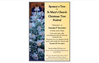 St Mary's Church Christmas Tree Festival poster