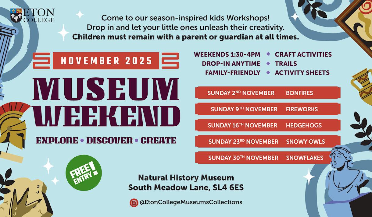 November museum weekends poster November museum weekends poster