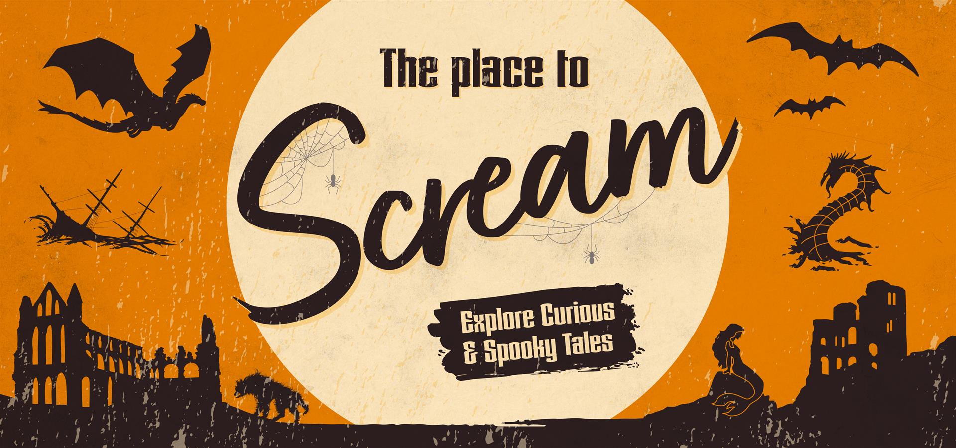 A graphic to promote Halloween on the Yorkshire Coast