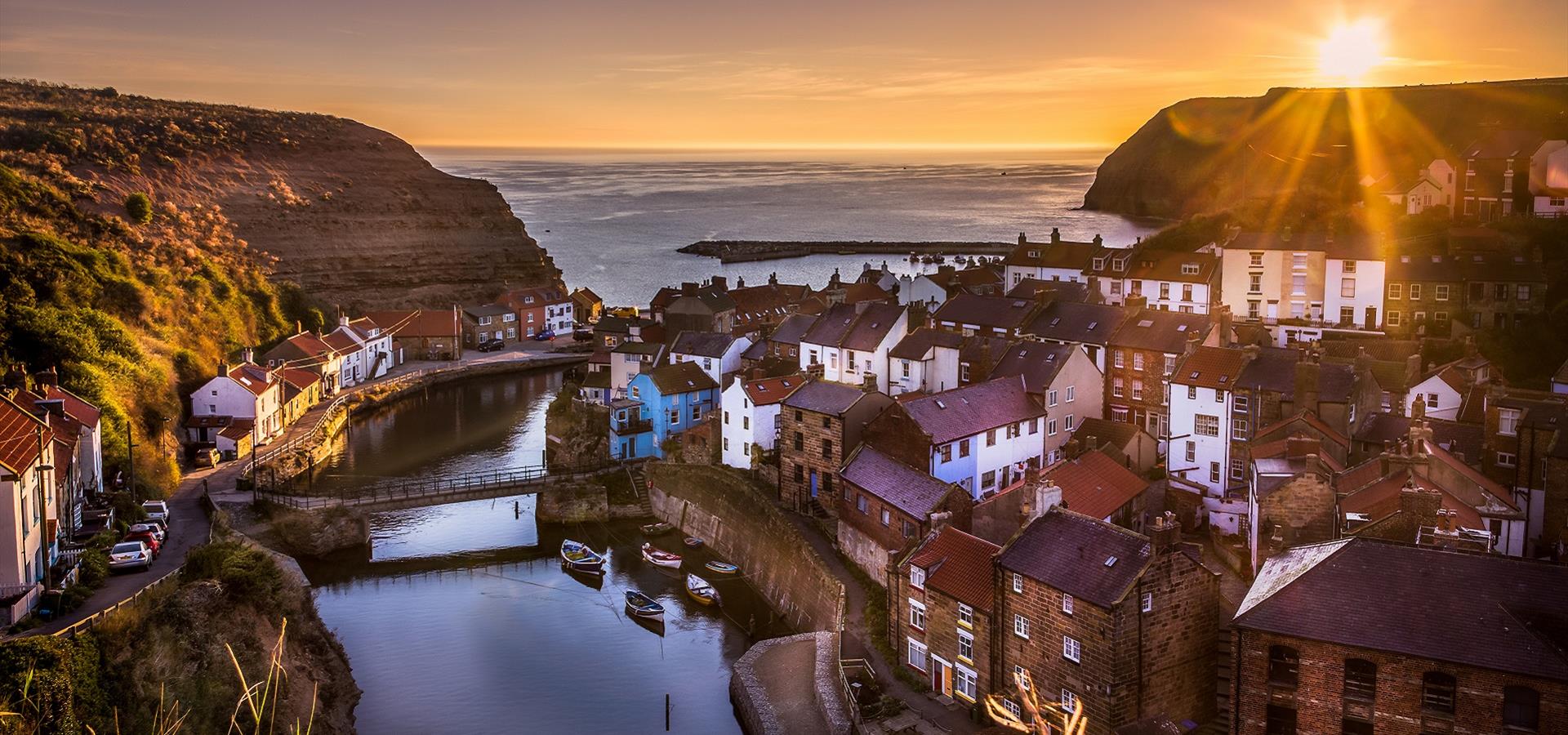An image of Staithes at Sunset - By Brian Smith
