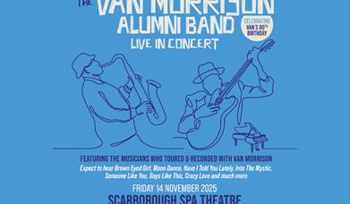 Promo tour image for the Van Morrison Alumni Band including the date