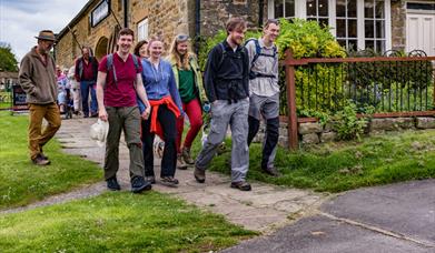 An image of Walkers setting off at Hutton Le Hole